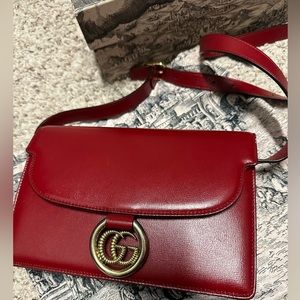 ❤️ Gucci GG ring crossbody leather bag in small ❤️
